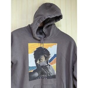 Netflix Hoodie Mens Small Gray Graphic Pullover Fleece Kangaroo Pocket Official‎